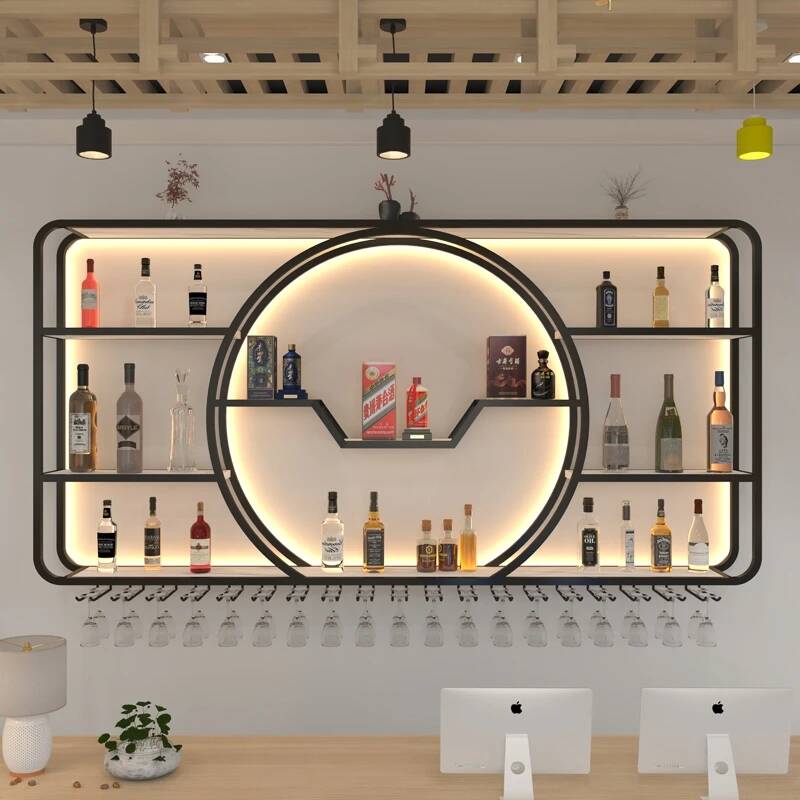 Home Bar Shelves - Meuble de Présentation pour Cave à