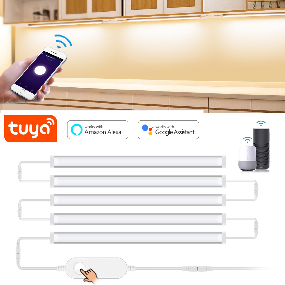 Home Bargains - 1-5 pièces cuisine Tuya Smart LED