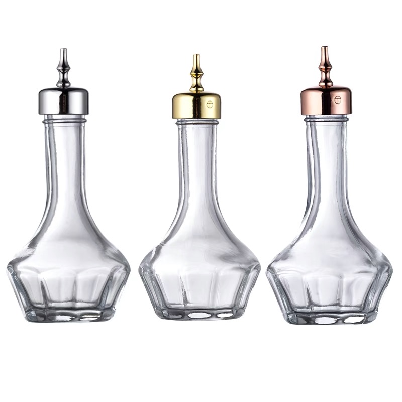 Bitters Bottle Set - Bouteilles en verre transparent de 30