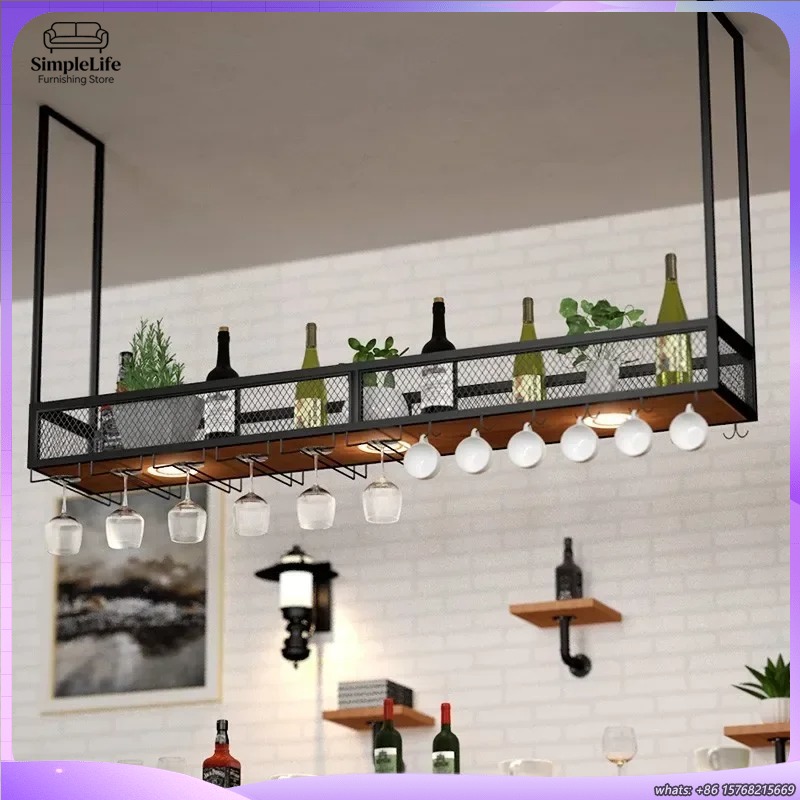 Home Bar Shelves - Meuble Bar à Vin Ouvert avec