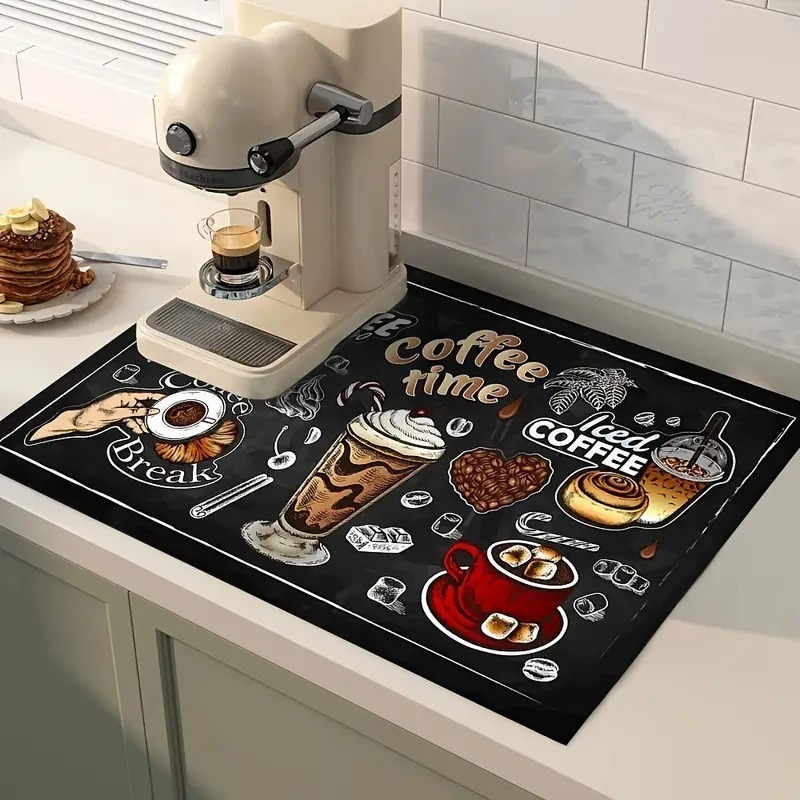 Tapis à café absorbant, antidé - Bar Mat Rubber avis et prix