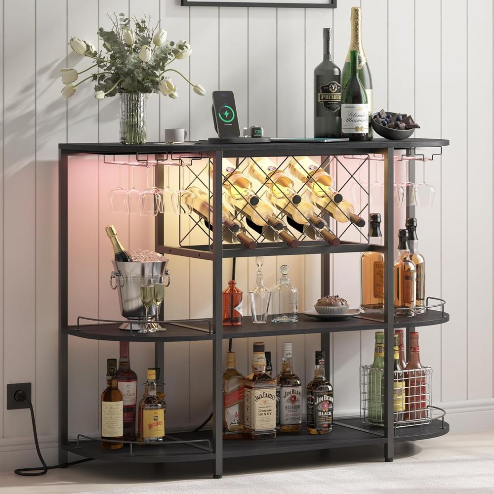 Table basse noire à 3 niveaux  - Home Bar And Kitchen avis et prix
