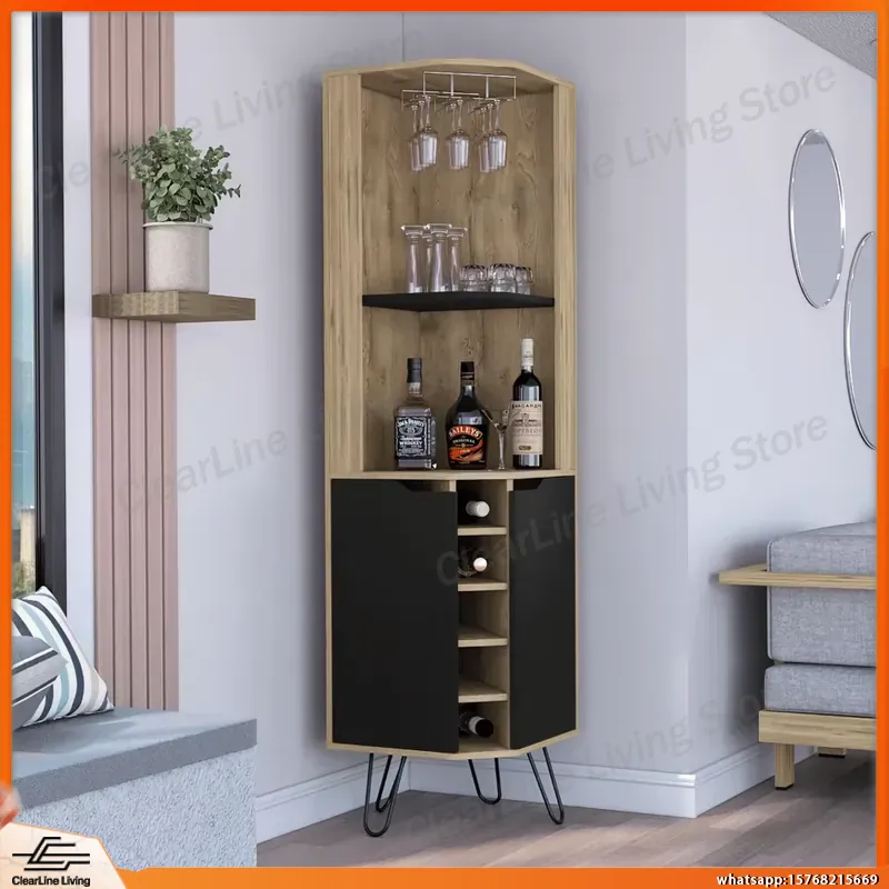 Meuble de bar d'angle avec 6 c - Home Bar Shelves avis et prix