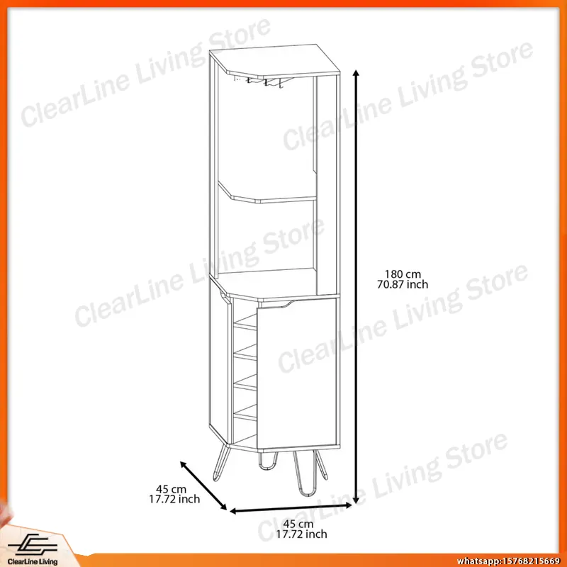 Meuble de bar d'angle avec 6 c - Home Bar Shelves avis et prix