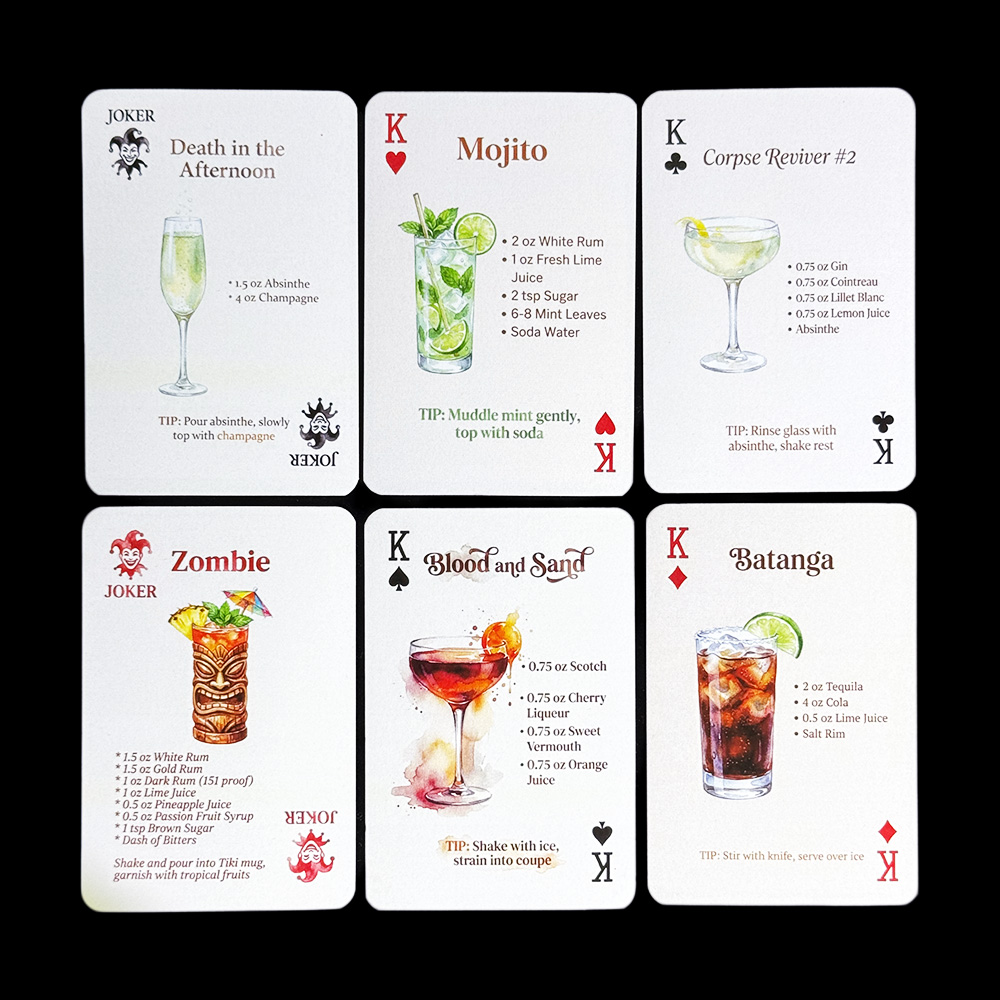 54 cartes de recettes de cockt - Cocktail Recipe Book avis et prix