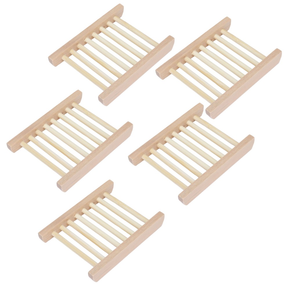 Lot de 5 porte-savons en bois  - Home Bar Supplies avis et prix