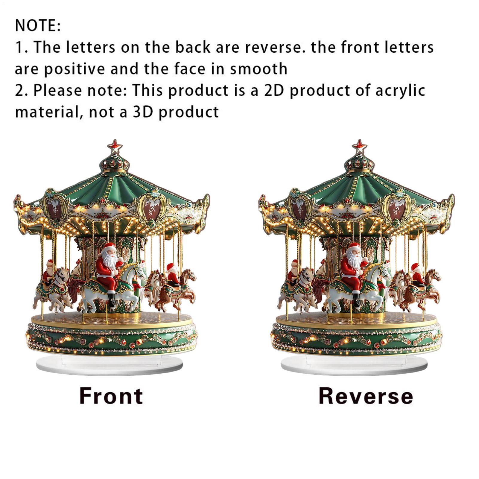 Carrousel de noël en acrylique - Home Bar Shelves avis et prix