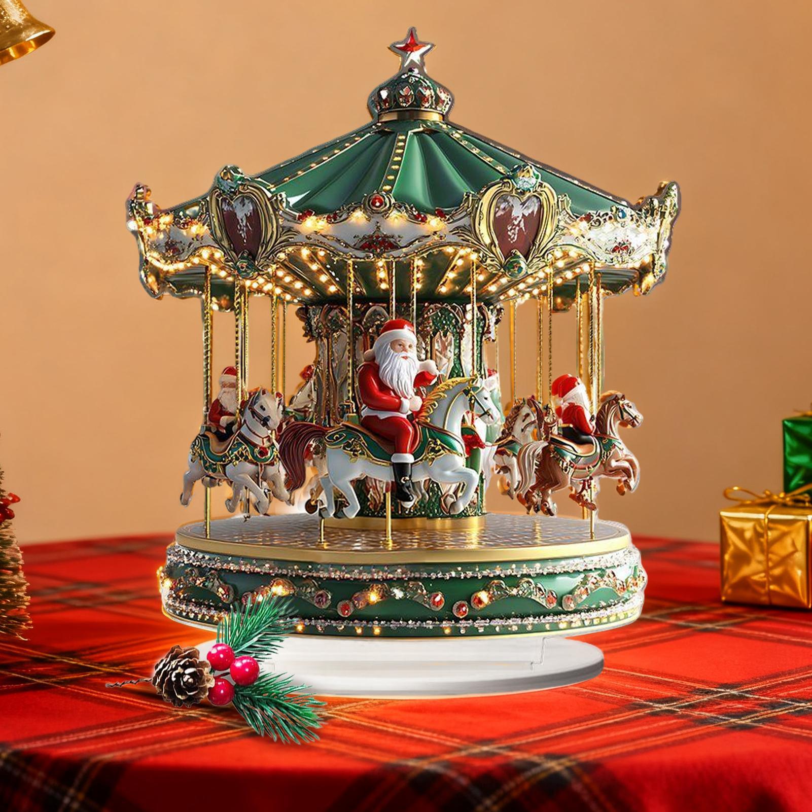 Carrousel de noël en acrylique - Home Bar Shelves avis et prix