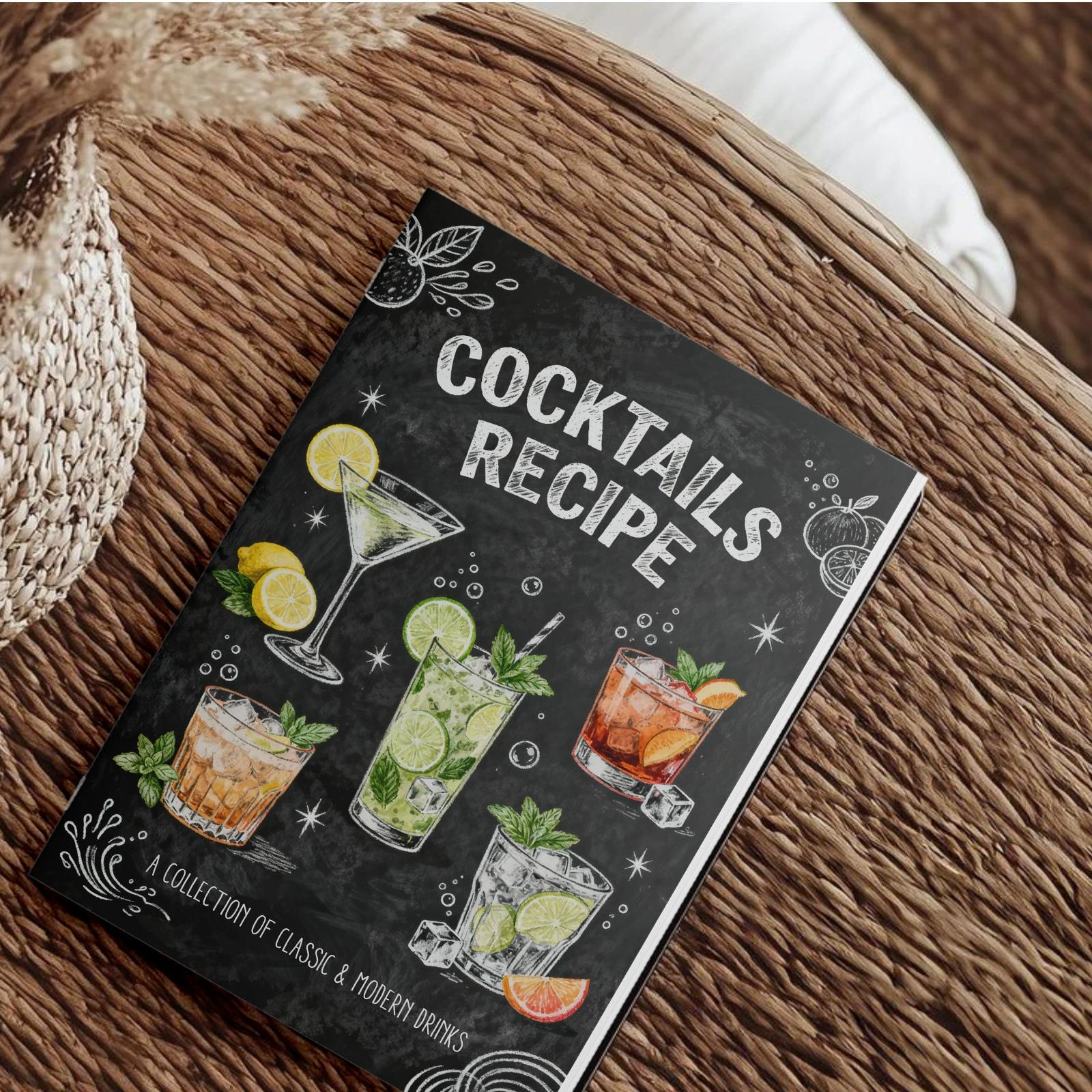 Livre de recettes de cocktails - Cocktail Recipe Book avis et prix