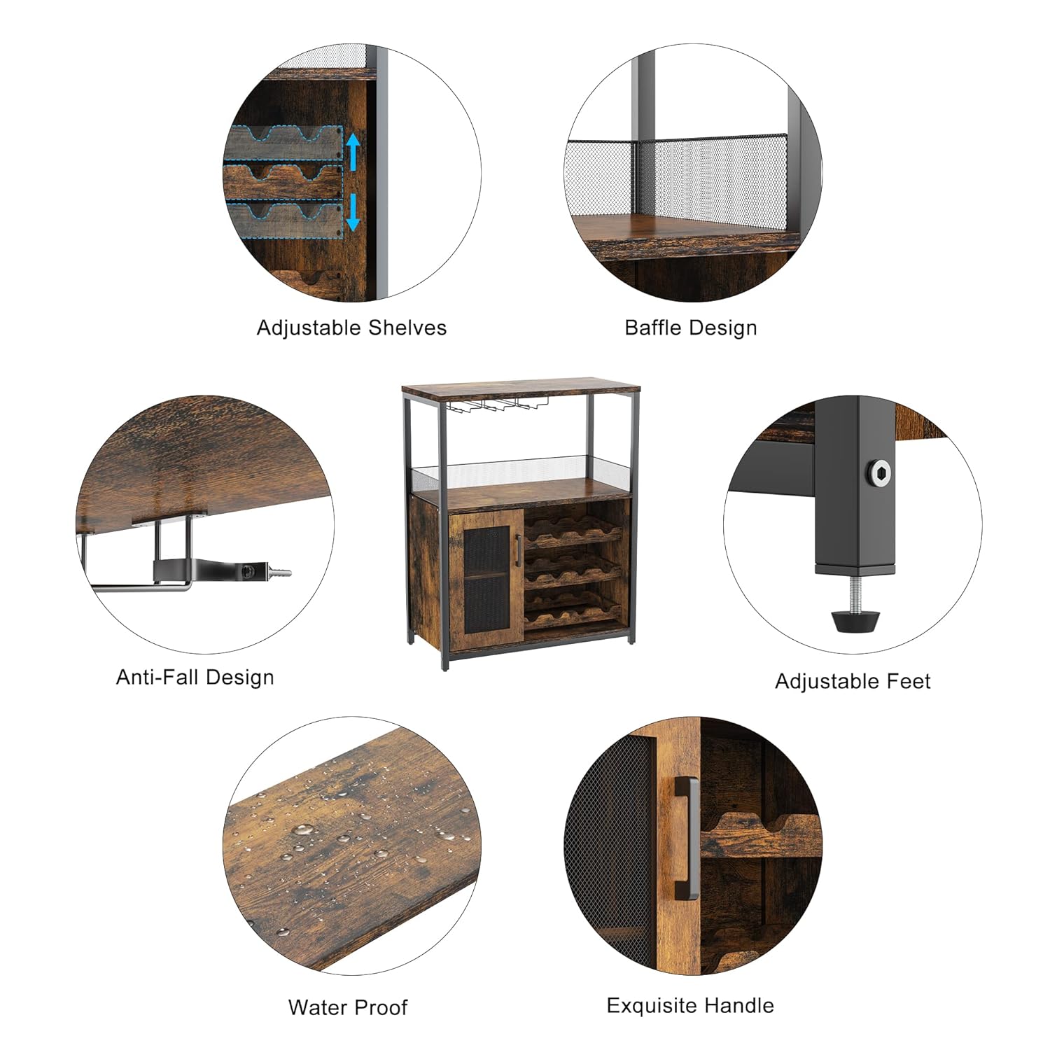 Meuble de bar moderne de 36 po - Home Bar Shelves avis et prix